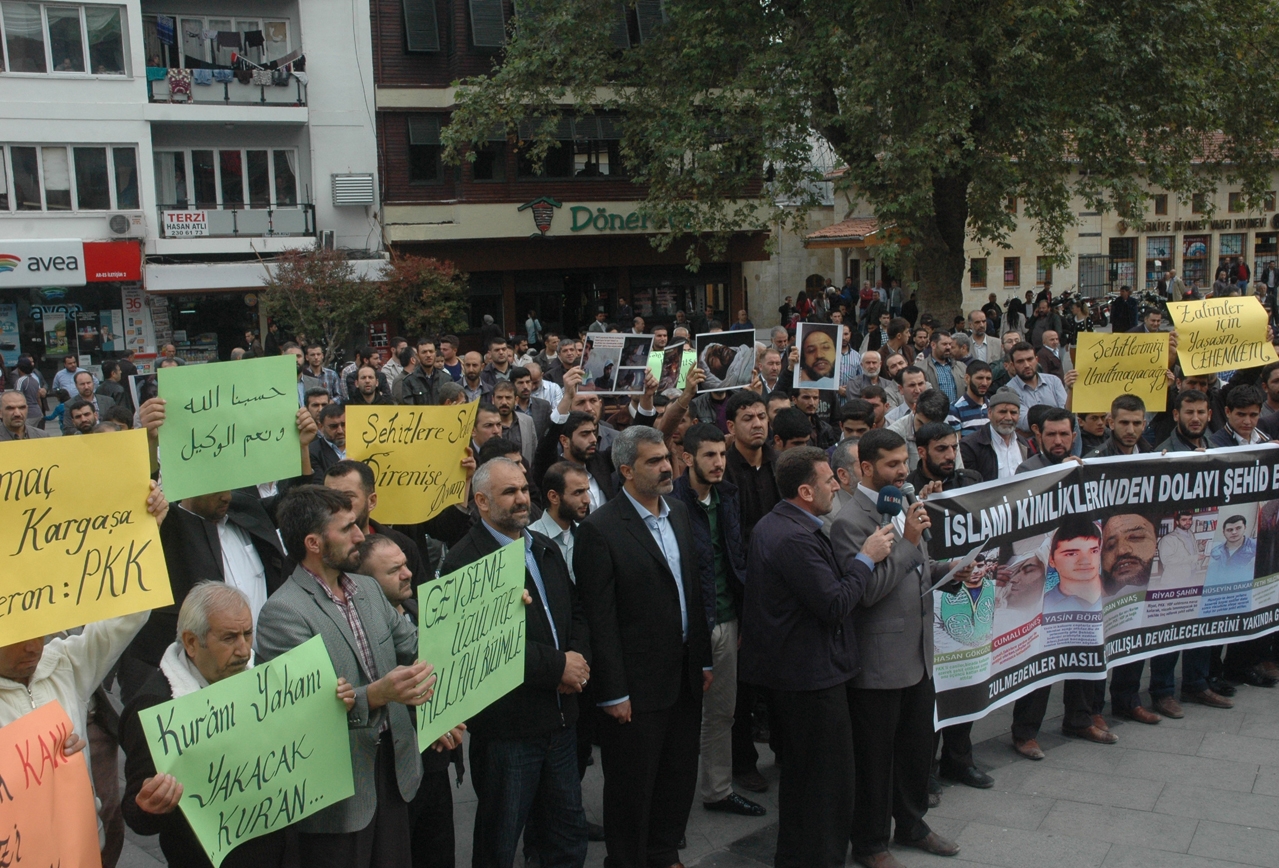 Vahşet ve katliam Gaziantep'te protesto edildi